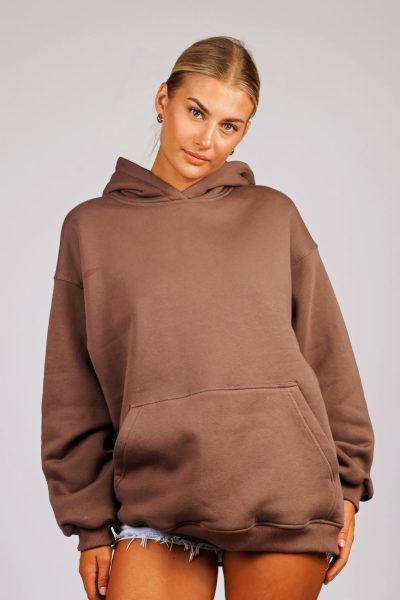 Bluza kangurka kaptur Since2013 – M/L, Czekolada