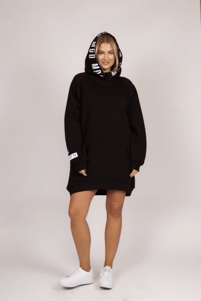 Bluza kangurka stójka kaptur MCO – Czarny, UNI