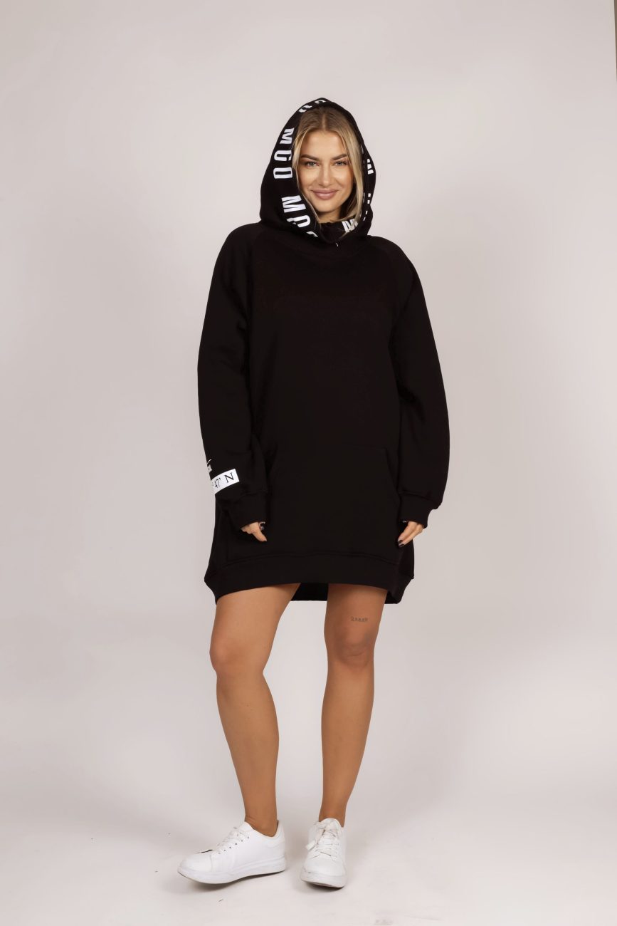 Bluza kangurka stójka kaptur MCO – Czarny, UNI