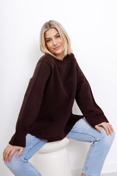 Bluza na meszku  Lumina – Czekolada, M/L