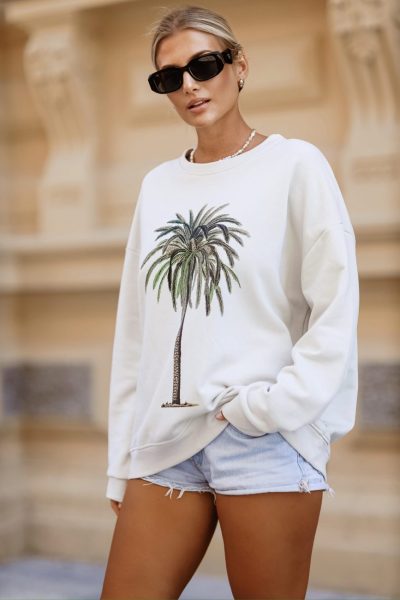Bluza palma – UNI, Beż