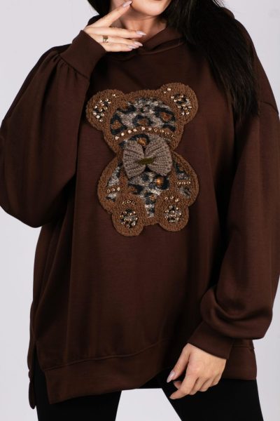 Bluza pianka miś – Czekolada, UNI