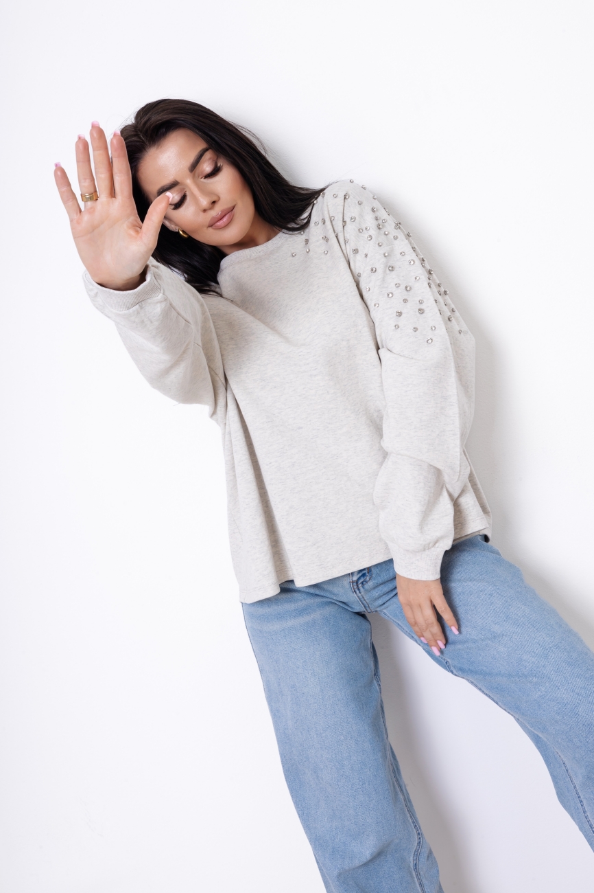 Bluza ramię dżety – Szary, UNI