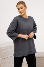 Bluza surowo cięta