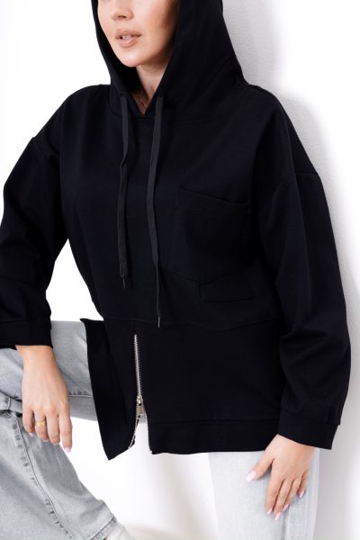 Bluza zamek RISSKIO – Czarny, L