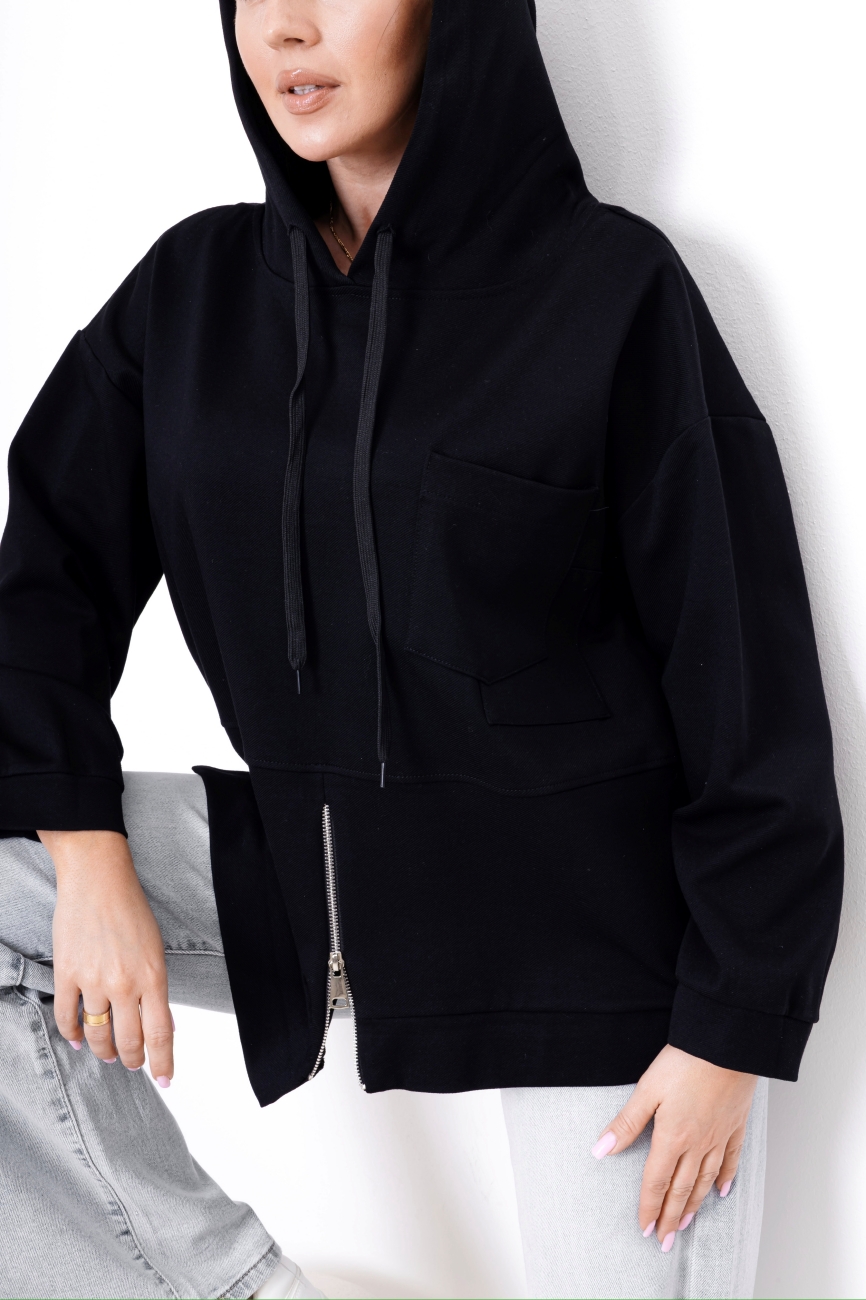 Bluza zamek RISSKIO – Czarny, S