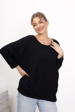 Bluzka nietoperz rękaw 3/4