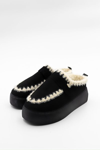 Buty bez pięt ocieplane – Czarny, 41