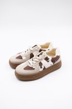 Buty sneakersy krówki – Beż, 36