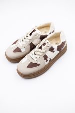 Buty sneakersy krówki – Beż, 36