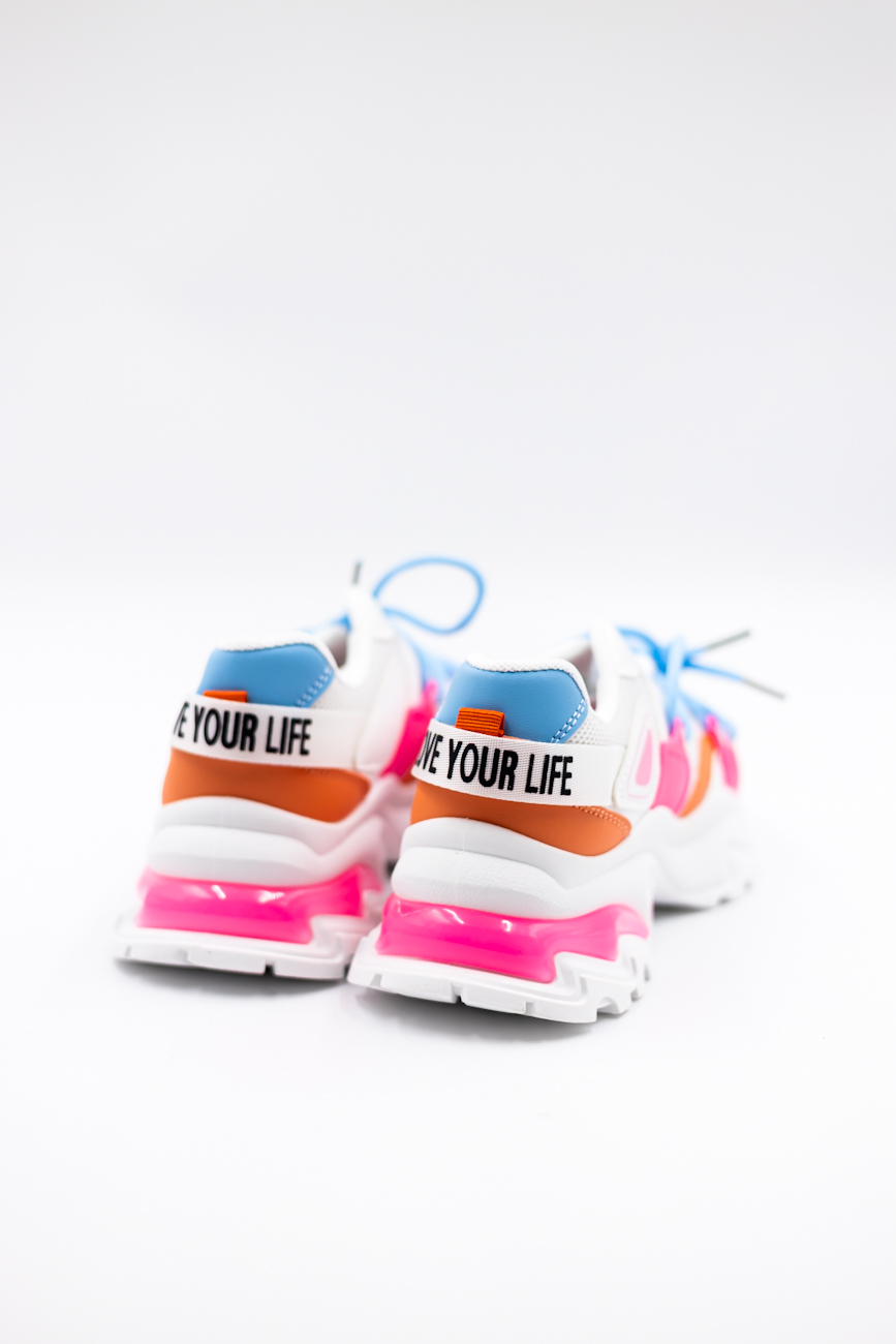 Buty sneakersy love your life – Biały, 36