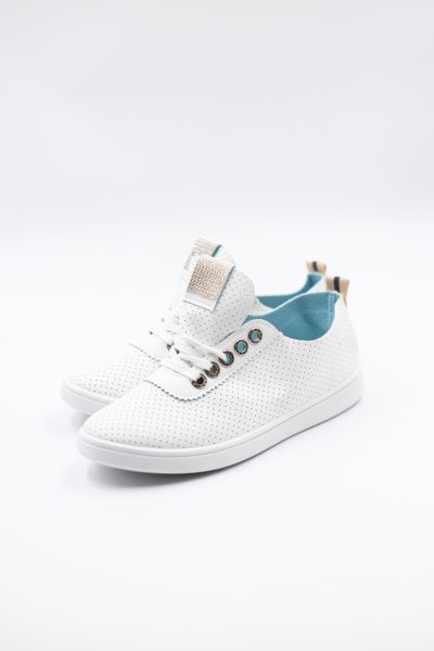 Buty tenisówki dziureczki – Biały, 40