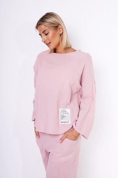 Komplet muślinowy biedronka – Puder, UNI