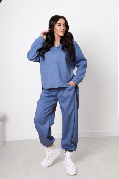 Komplet piankowy z kapturem – Jeans, UNI