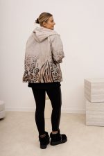Parka wiatrówka dół panterka