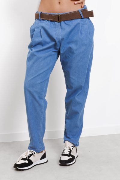 Spodnie jeans czekoladowy pasek – Niebieski, UNI