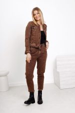 Spodnie jeans dekatyzowane