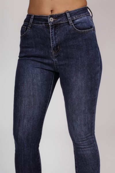 Spodnie jeans klasyczne – Granat, S
