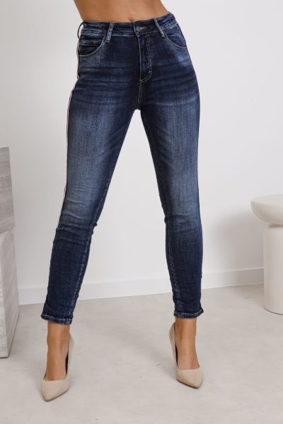 Spodnie jeans klasyczne – Niebieski, S