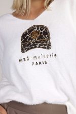 Sweter alpaka czapka mademoiselle