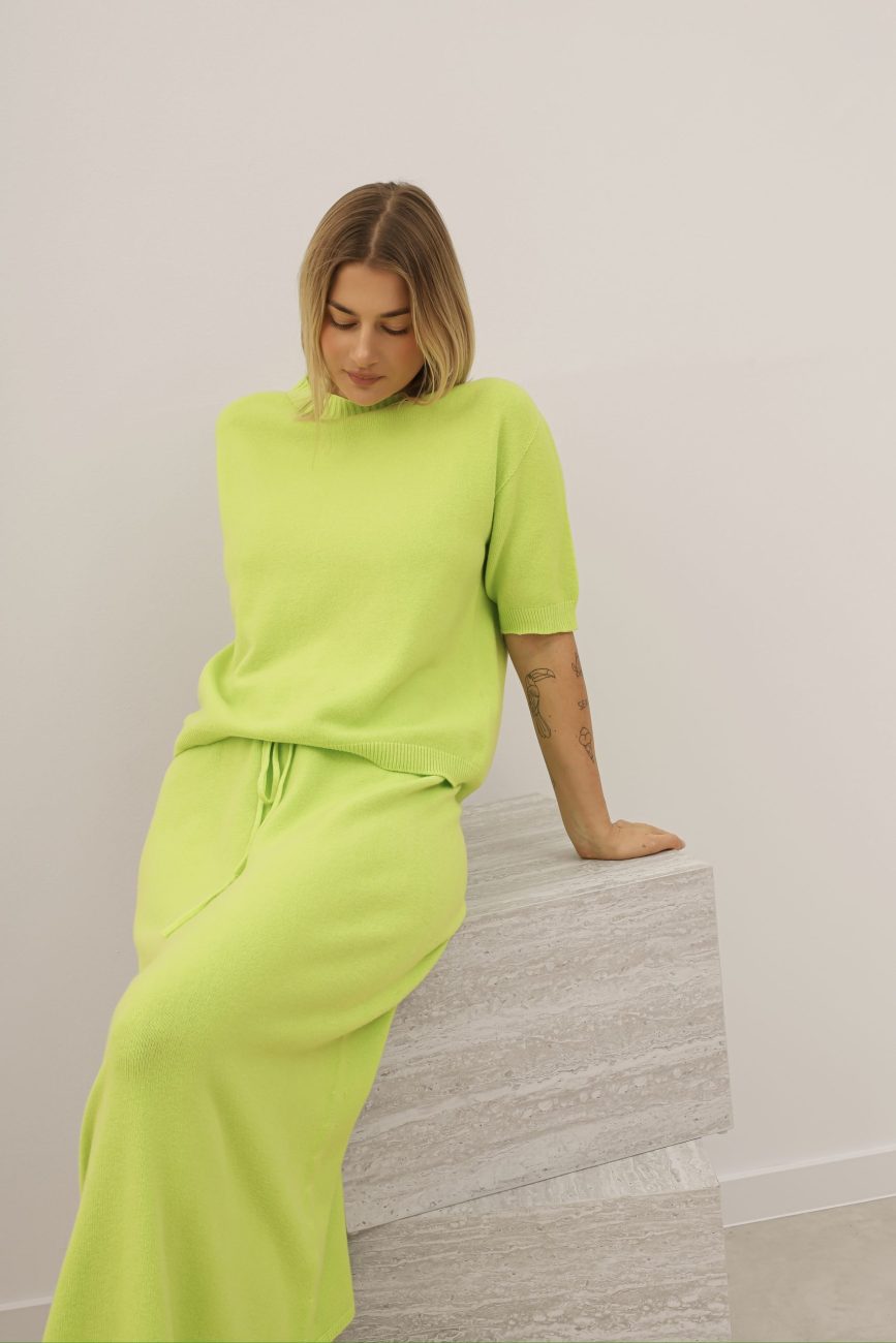 Sweter krótki rękaw bezszwowy