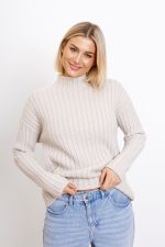 Sweter warkoczyki – Beż, UNI
