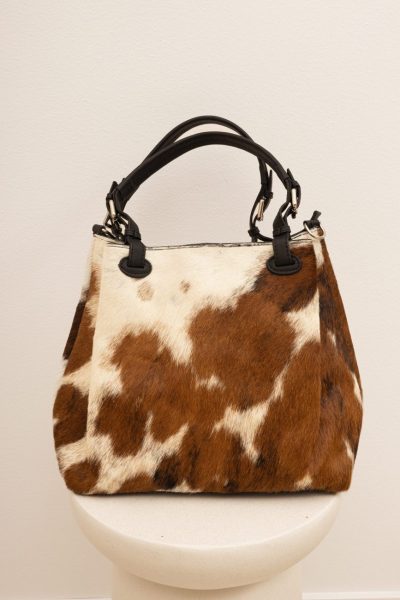 Torba krowie łatki – Camelowy, UNI