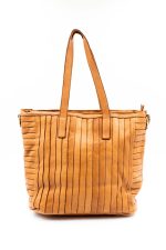 Torba pionowe paski – Camelowy, Duży