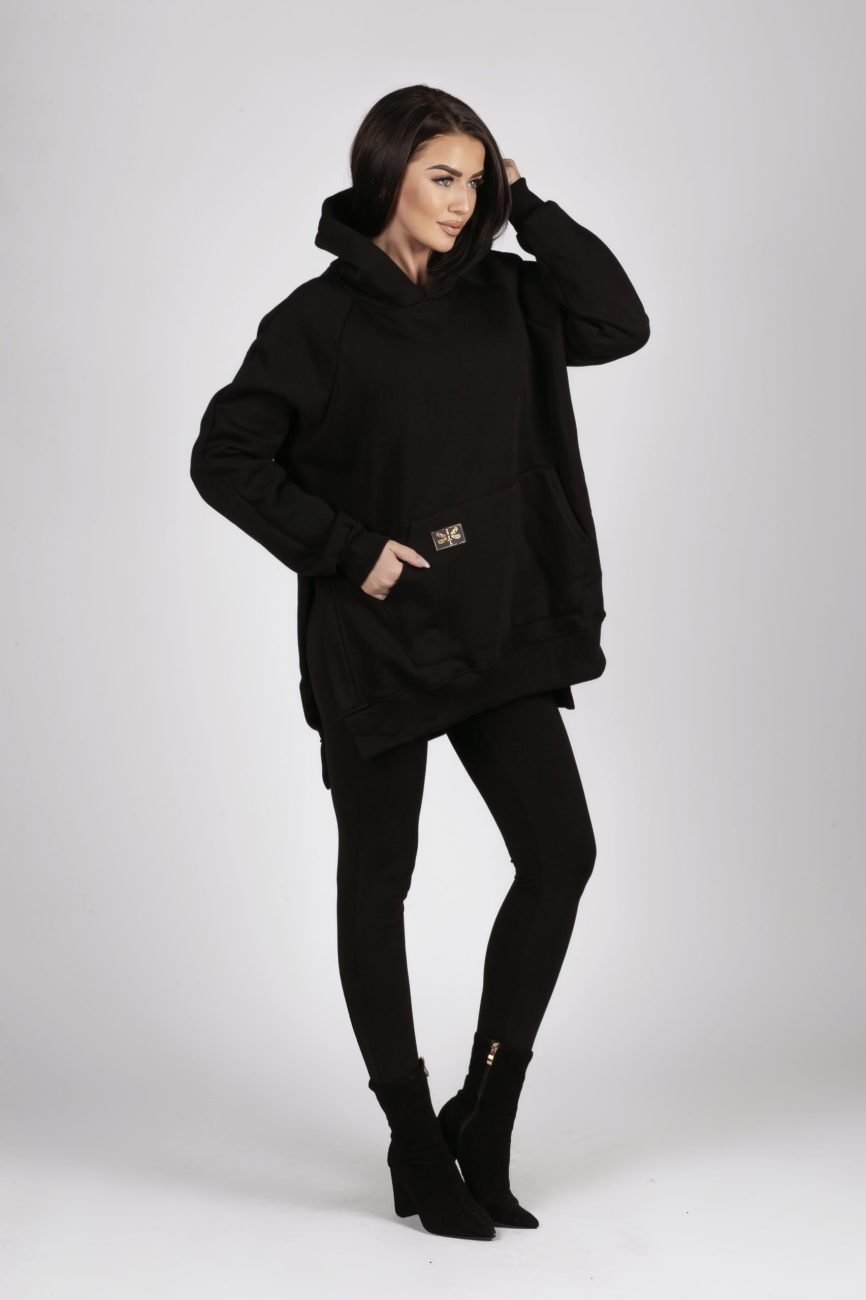 Dres 3cz. kaptur – UNI, Czarny Dres 3cz. kaptur – UNI, Czarny