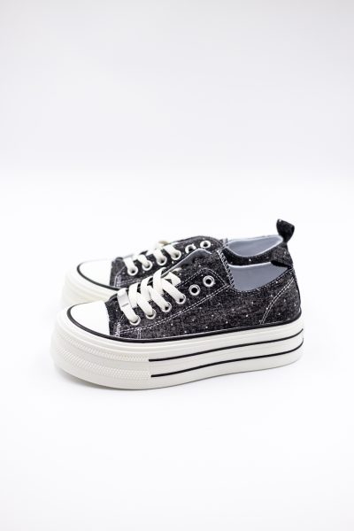 Buty tenisówki diamenciki – Grafit, 38