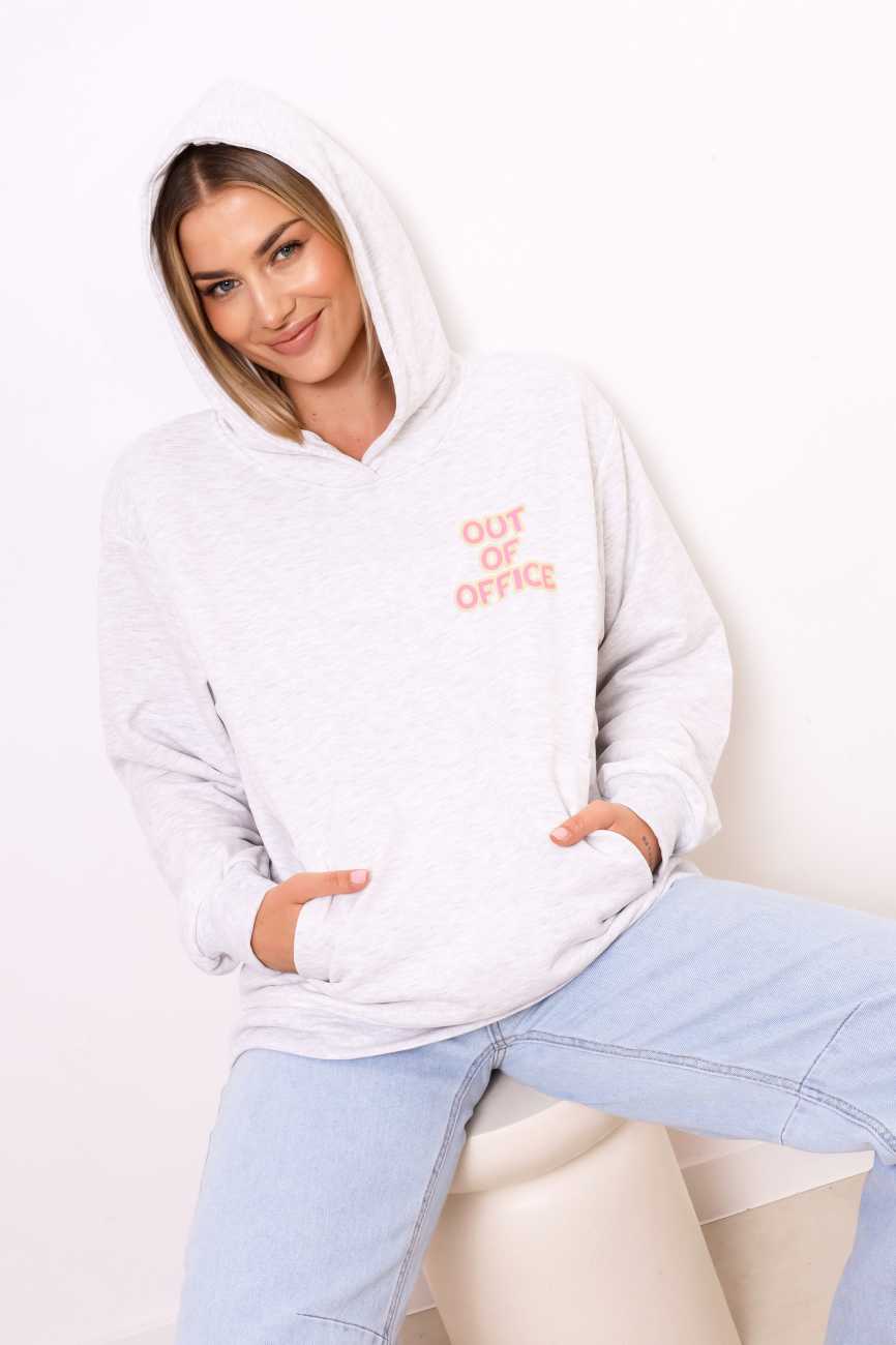 Bluza kaptur Out Of Office – Szary, UNI