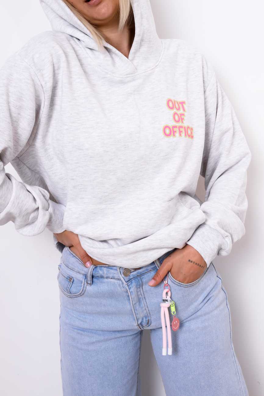 Bluza kaptur Out Of Office – Szary, UNI