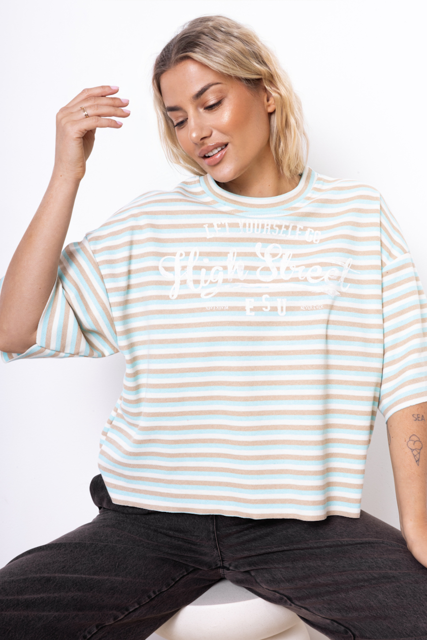 T-shirt High Street – Kolorowy, UNI