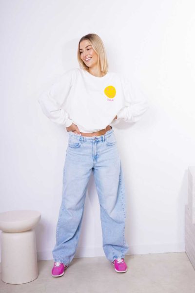Bluza emotka Why Not – Biały, UNI