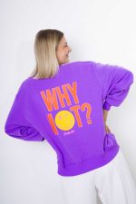 Bluza emotka Why Not – Fiolet, UNI