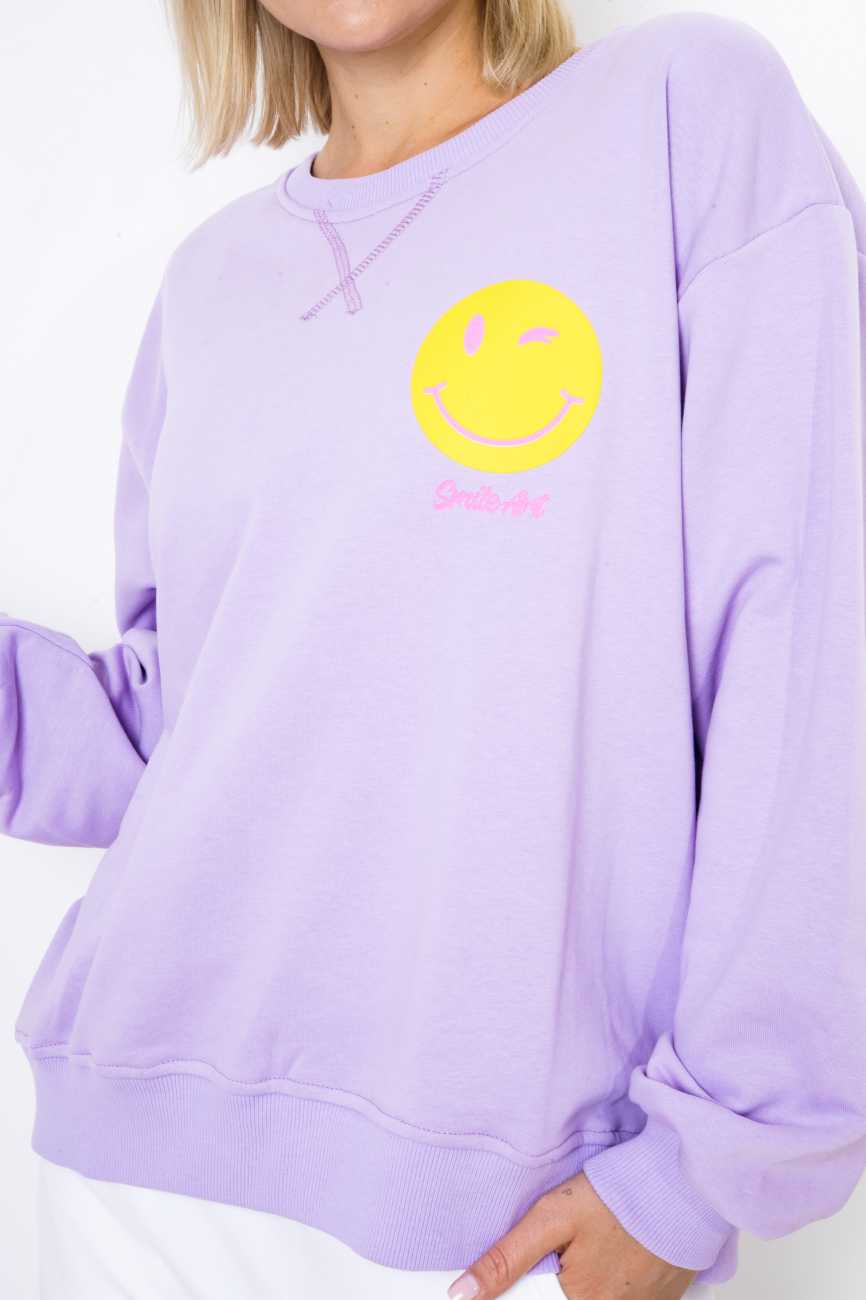 Bluza emotka Why Not – Lila, UNI