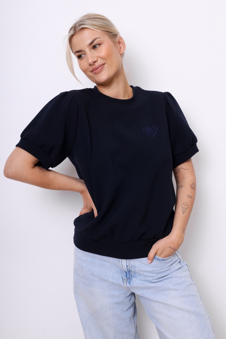 Bluza krótki rękaw Amour – Granat, UNI