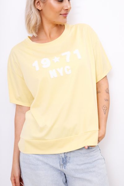 Bluzka 19*71 NYC – Żółty, UNI