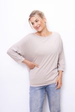 Bluzka nietoperz Mooij – Beż, UNI
