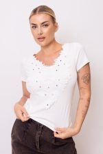 Bluzka Viterbo – Biały, S/M