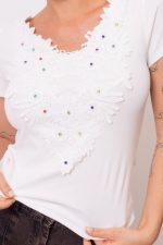Bluzka Viterbo – Biały, S/M