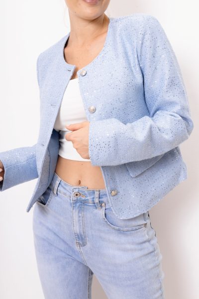Marynarka cekinki – Błękit, S
