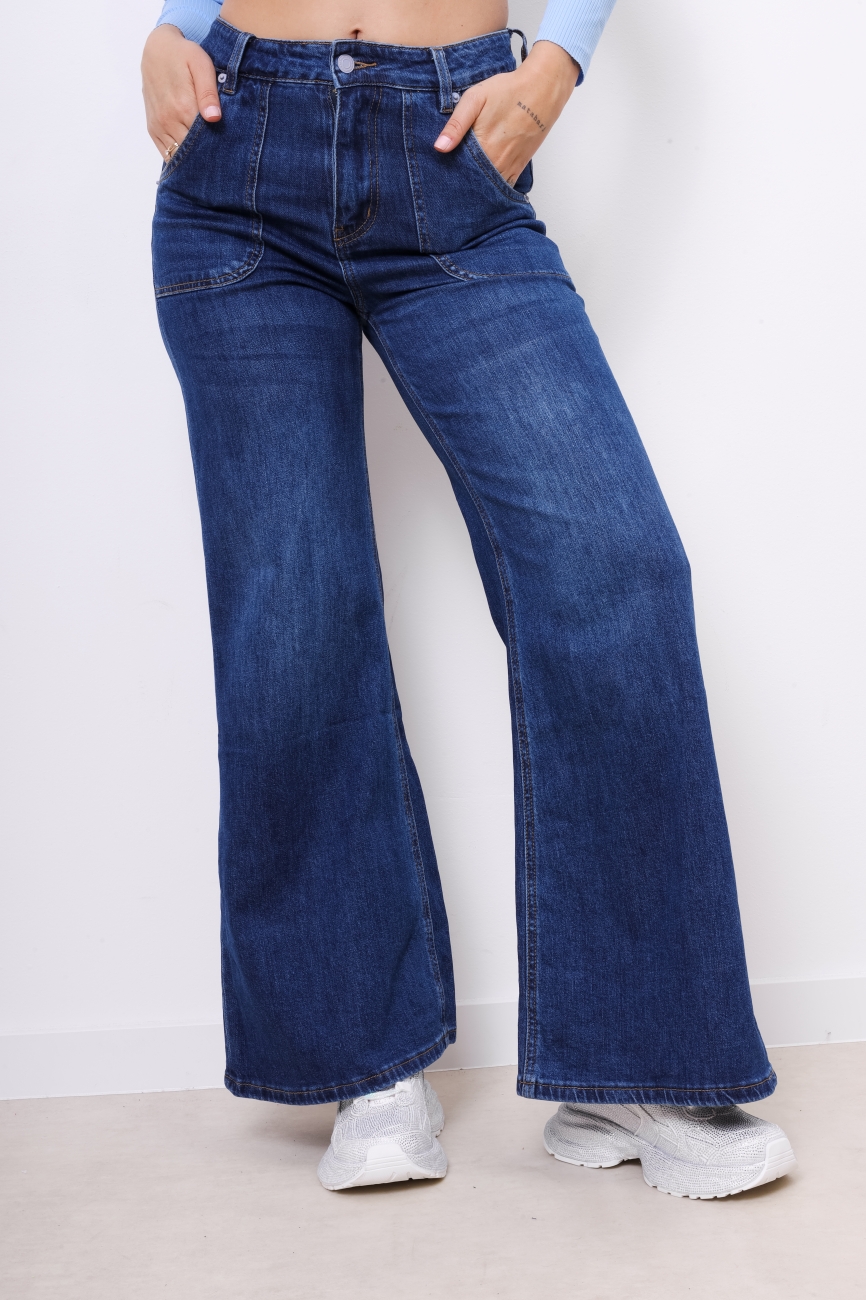 Spodnie jeans Alghero – Niebieski, XS