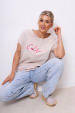 T-shirt California ombre – Beż, UNI