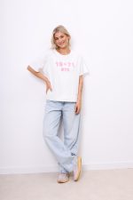 T-shirt Paris Amour – Biały, UNI