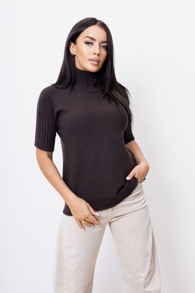 Sweter stójka – Czekolada, UNI