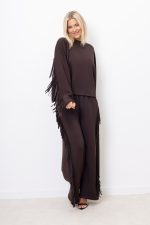 Bluza frędzle – Czekolada, UNI