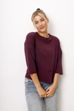 Bluzka Basic – Bordo, UNI