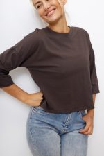 Bluzka Basic – Czekolada, UNI