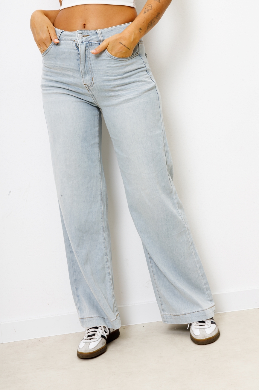 Spodnie jeans szwedy – Jasny niebieski, XS